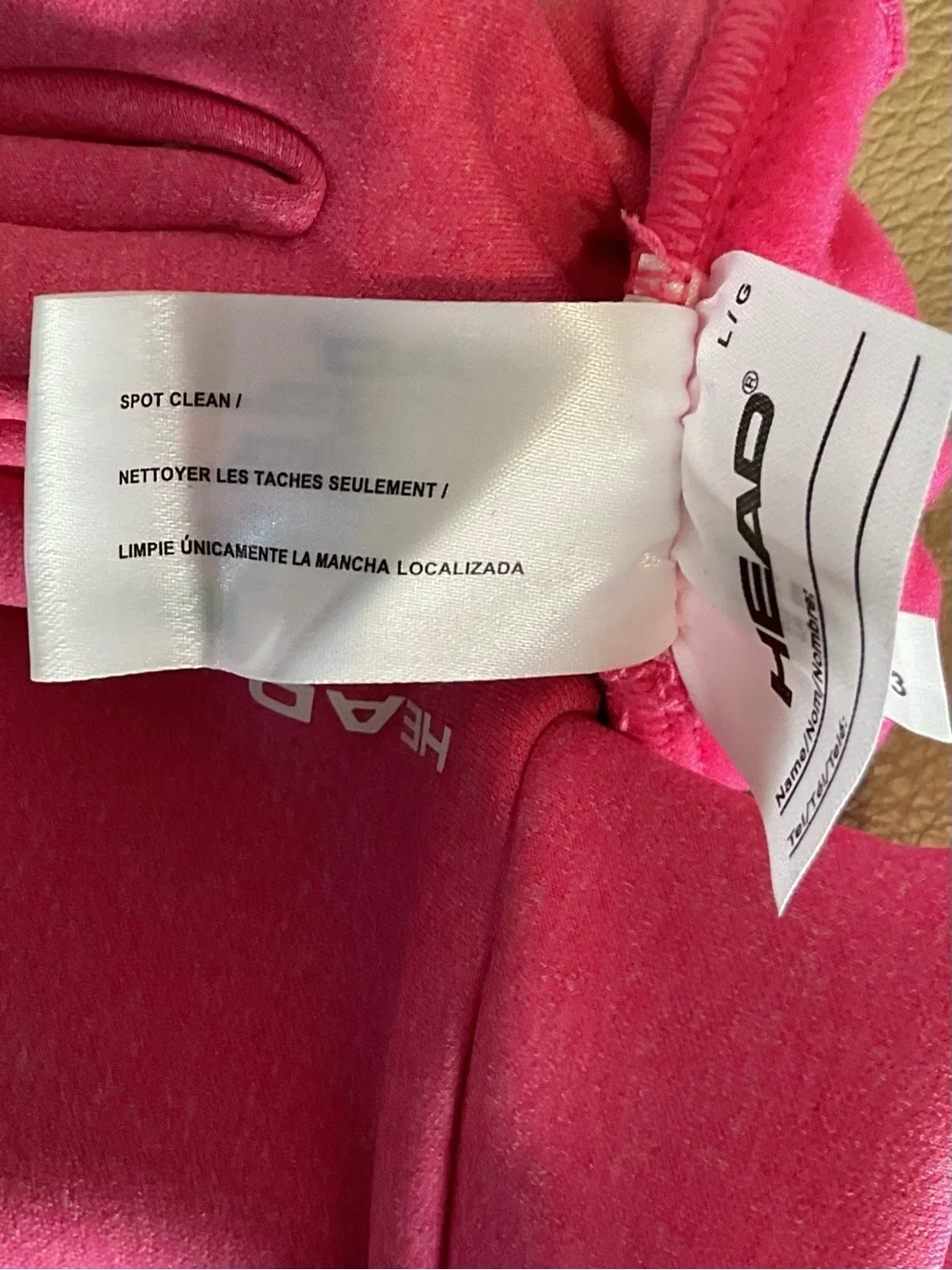 HEAD Pink Thermal Running Gloves Touchscreen Grip Women’s Size L/G